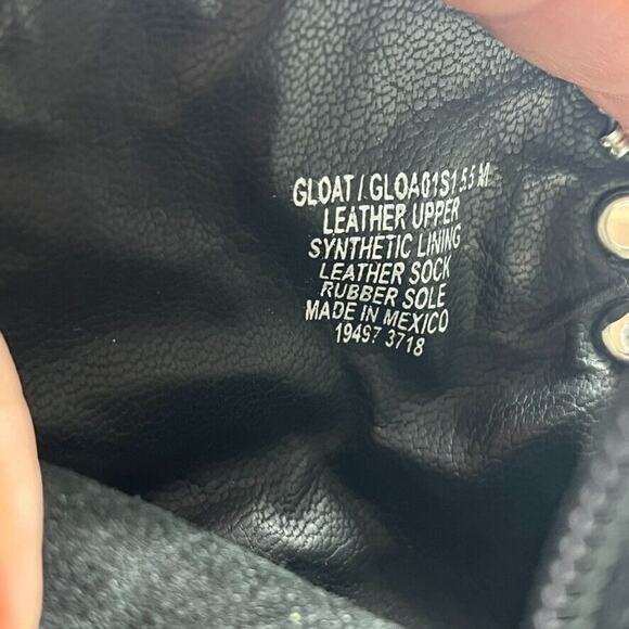 Steve Madden Boots Bootie Womens Sz 5.5 Black Gloat Suede Zip Laces Ankle - Picture 8 of 12